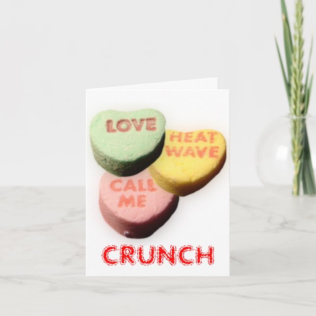 CARTES POUR FÊTES ANNUELLES CRUNCH (Devant)