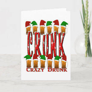 Cartes Pour Fêtes Annuelles CRUNK - Noël fou ivre