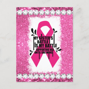 Cartes Pour Fêtes Annuelles Crush cancer du sein de la conscience mois surviva