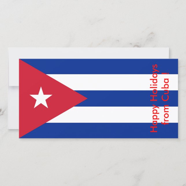 Cartes Pour Fêtes Annuelles Cuba : Joyeuses fêtes de Cuba (Devant)