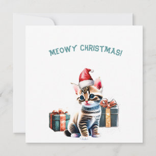 Cartes Pour Fêtes Annuelles Cuisine américaine personnalisée Bobtail Kitten