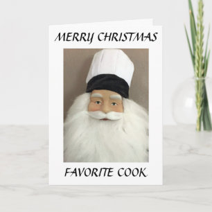 CARTES POUR FÊTES ANNUELLES CUISINE/AMOUR POUR VOUS MON FAV CUISINE À NOËL