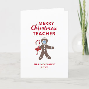 Cartes Pour Fêtes Annuelles Cuisinier Noël Gingerbread Custom