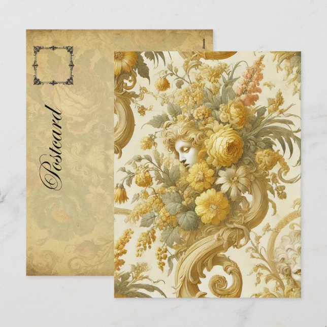 Cartes Pour Fêtes Annuelles Culpabilité de l'or - gothique victorien (Devant / Derrière)