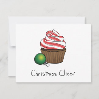 Cartes Pour Fêtes Annuelles Cupcake de Noël