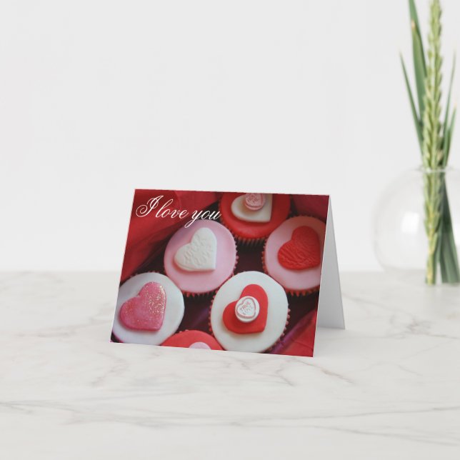 Cartes Pour Fêtes Annuelles Cupcakes (Devant)