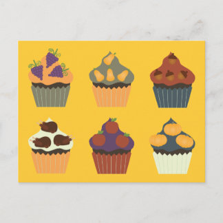 Cartes Pour Fêtes Annuelles Cupcakes Thankesgiving