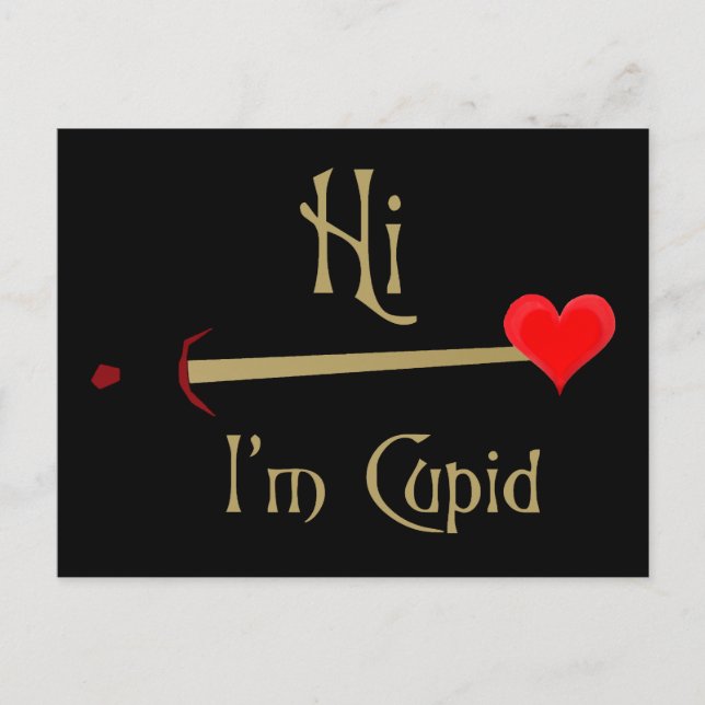 Cartes Pour Fêtes Annuelles Cupid Valentine (Devant)