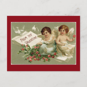 Cartes Pour Fêtes Annuelles Cupides Et Doses vintages Valentine