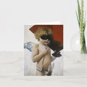 Cartes Pour Fêtes Annuelles Cupidon à la balle masquée