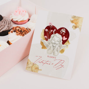 Cartes Pour Fêtes Annuelles Cupidon ange de la Saint-Valentin vintage