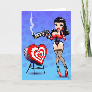 Cartes Pour Fêtes Annuelles Cupidon du tueur de Valentine