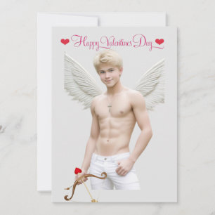 Cartes Pour Fêtes Annuelles Cupidon gay Twink Saint-Valentin Personnalisé