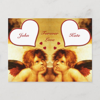Cartes Pour Fêtes Annuelles Cupidons vintages de Saint-Valentin