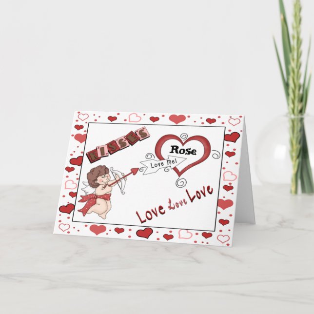 Cartes Pour Fêtes Annuelles Cupids Love (Devant)