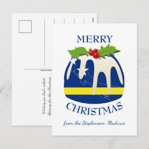 Cartes Pour Fêtes Annuelles CURAÇAO Korsou   Pouding aux prunes de fête   Noël