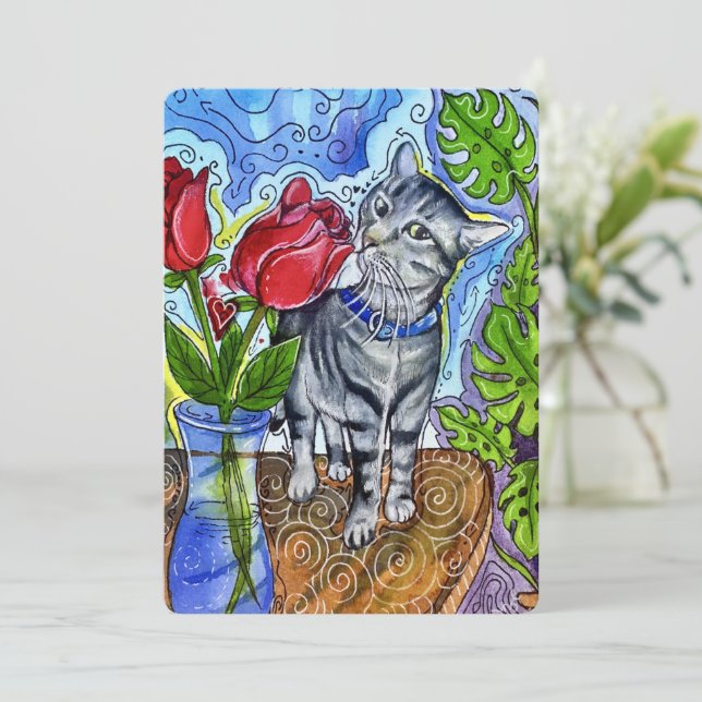 Cartes Pour Fêtes Annuelles Curious Spirit (Debout devant)