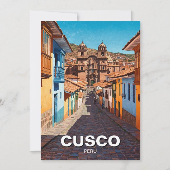 Cartes Pour Fêtes Annuelles Cusco Pérou Voyage (Devant)