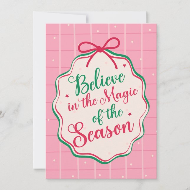 Cartes Pour Fêtes Annuelles Custom Christmas Greeting Card with Photo (Devant)