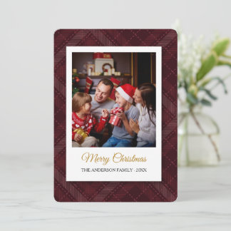 Cartes Pour Fêtes Annuelles Custom Family Photo Christmas Card