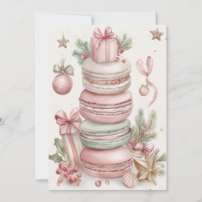 Cartes Pour Fêtes Annuelles Custom Festive and elegant Christmas Greeting Card (Devant)