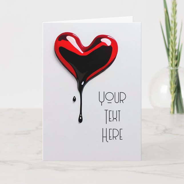 Cartes Pour Fêtes Annuelles custom graffiti love heart valentines day (Devant)