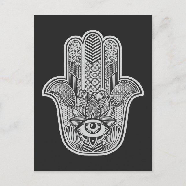 Cartes Pour Fêtes Annuelles Custom Hamsa (Devant)