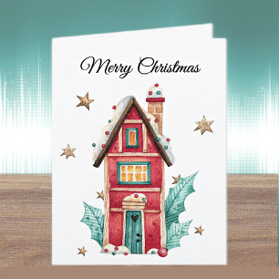 Cartes Pour Fêtes Annuelles Custom, Joyeux Noël Magique Sweets House