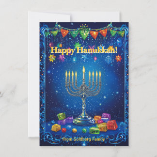 Cartes Pour Fêtes Annuelles Custom text✡️ Festival of Friendship Hanukkah
