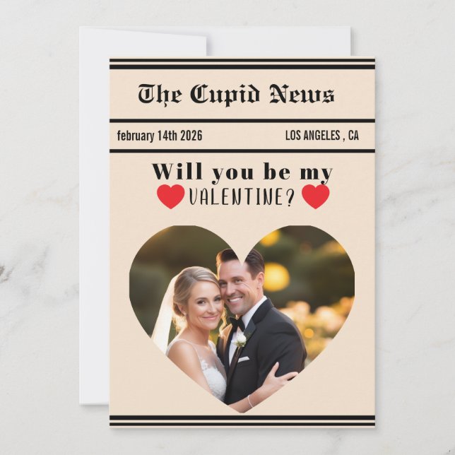 Cartes Pour Fêtes Annuelles Custom Valentines Day Gift Idea, Printable Will  (Devant)