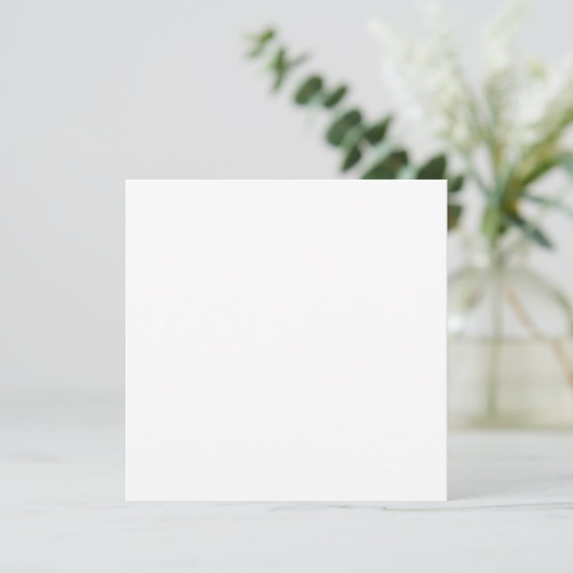 Cartes Pour Fêtes Annuelles Custom white simple Design Add Photo or Text (Debout devant)
