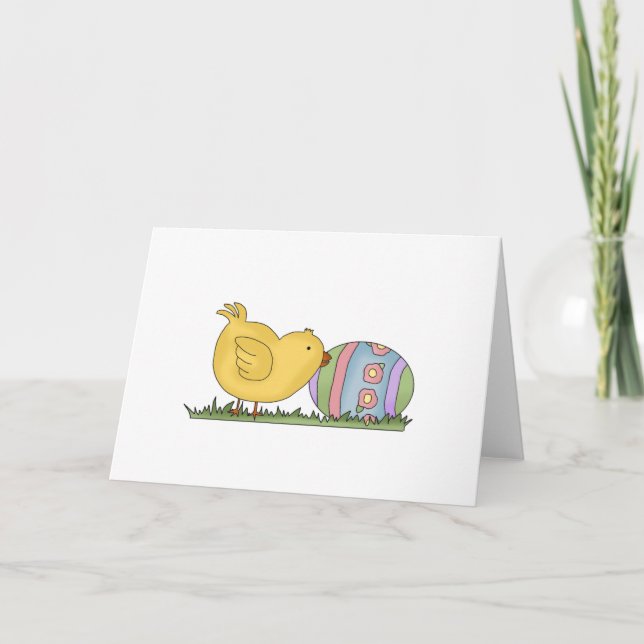 CARTES POUR FÊTES ANNUELLES CUSTOMEASTERCHICKEGG (Devant)