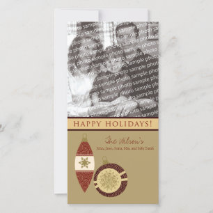 Cartes Pour Fêtes Annuelles Customisé Joyeux Joyeux Jours Conception de l'orne