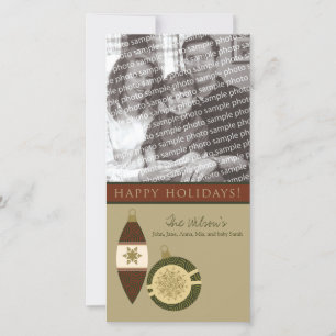 Cartes Pour Fêtes Annuelles Customisé Joyeux Joyeux Jours Conception de l'orne