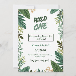 Cartes Pour Fêtes Annuelles Customizable First Birthday Greeting Card