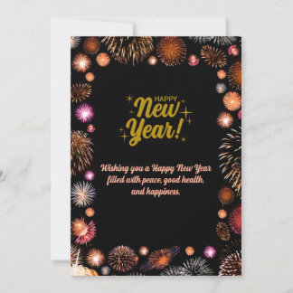 Cartes Pour Fêtes Annuelles Customized & Personalized Happy New Year Greeting