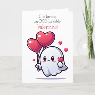 Cartes Pour Fêtes Annuelles Cute and Fun Our Love is Un-BOO-Lievable Valentine