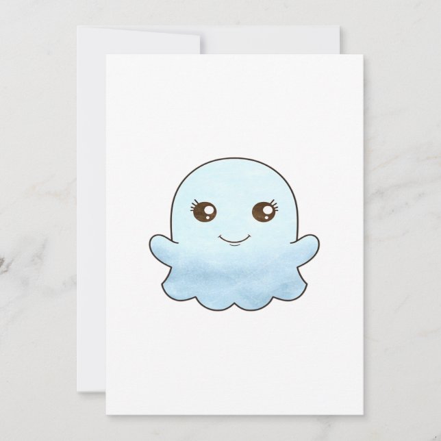 Cartes Pour Fêtes Annuelles Cute Boo Design tendance Unique (Devant)