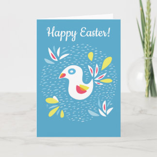 Cartes Pour Fêtes Annuelles Cute Chicken In Spring Abstract