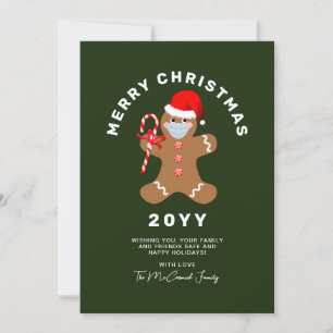 Cartes Pour Fêtes Annuelles Cute Christmas Gingerpain Nom du script Famille