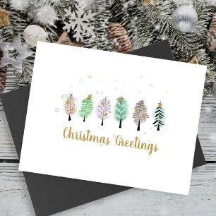 Cartes Pour Fêtes Annuelles Cute Christmas Trees