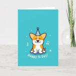 Cartes Pour Fêtes Annuelles Cute Corgi Happy Birthday<br><div class="desc">Cute Corgi Happy Birthday Holiday Card</div>