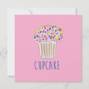 Cartes Pour Fêtes Annuelles Cute Cupcake, Sucres, Fika