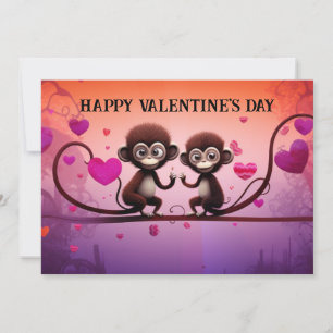 Cartes Pour Fêtes Annuelles Cute et Funny pour la Saint-Valentin pour les enfa