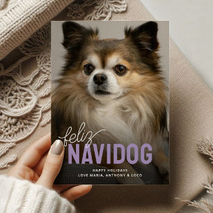Cartes Pour Fêtes Annuelles Cute Feliz Navidog Pet Photo Noël