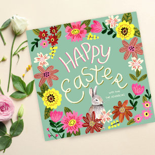 Cartes Pour Fêtes Annuelles Cute floral Easter