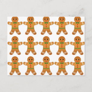 Cartes Pour Fêtes Annuelles Cute Gingerbread homme Motif - Noël