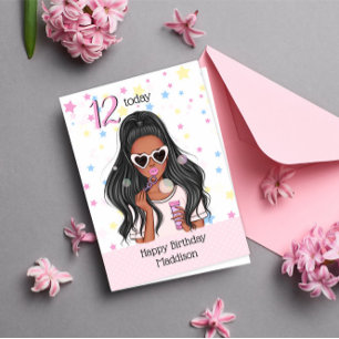 Cartes Pour Fêtes Annuelles Cute Girl with Soap Bubble Happy Birthday Card