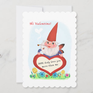 Cartes Pour Fêtes Annuelles Cute Gnome Fairy Vintage Valentine