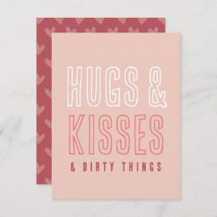 Cartes Pour Fêtes Annuelles Cute Hugs & Baisers & Sale Thèmes Drôle Valentines